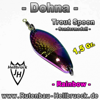 Dohna Spoon - Rainbow - 1,5 Gr. - Sondermodell - incl. Haken - Nadelscharf !!!